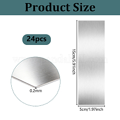 24Pcs 304 Stainless Steel Sheets&nbsp;AJEW-OC0016-31B
