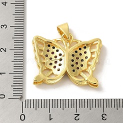 Brass Micro Pave Colorful Cubic Zirconia Pendants&nbsp;KK-Z042-07G