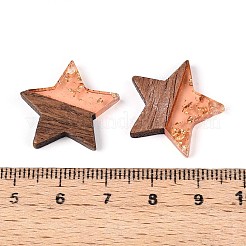 Resin & Walnut Wood Pendants&nbsp;RESI-T057-38B