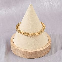 304 Stainless Steel Mesh Chain Bracelets for Women&nbsp;BJEW-Z143-04G