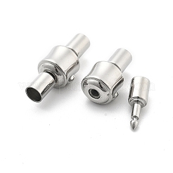 304ステンレススチール製ヨーロピアンクラスプ  ステンレス鋼色  コラム  21.5x8x9mm&nbsp;STAS-Z115-04P-06