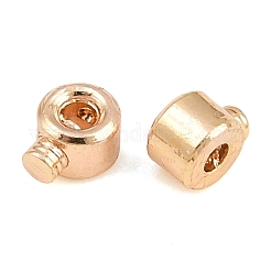 真鍮製つぶし玉カシメ玉  ラウンド  18KGP本金メッキ  3.5x3x2.5mm  穴：0.6mm&nbsp;KK-CBA7BFE-02A-G