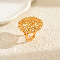 Geometric Hollow Brass Cuff Rings for Women&nbsp;VG2470-2