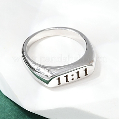 304ステンレススチール製プレーンバンド指輪  番号11:11  ステンレス鋼色  6mm  内径：17.2mm&nbsp;RJEW-P152-01P