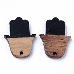 Resin & Walnut Wood Pendants&nbsp;RESI-N025-011A-B04