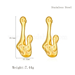 Elegant 304 Stainless Steel Irregular Stud Earrings&nbsp;YS1424