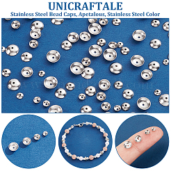 304 Stainless Steel Bead Caps&nbsp;STAS-UN0011-49P
