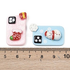 Christmas Opaque Resin Cabochons&nbsp;RESI-C065-01