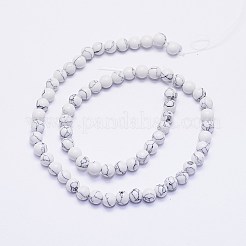 Synthetic Howlite Beads Strands&nbsp;G-E110-4mm-5