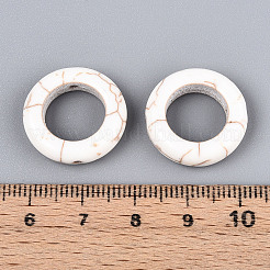 合成ハウライトビーズ  リング  20x5.5mm  穴：1.5~1.6mm&nbsp;G-N352-01