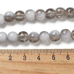 Crackle Glass Beads Strands&nbsp;GLAA-U001-8mm-06