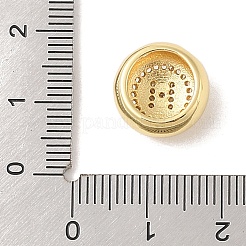 Rack Plating Brass & Cubic Zirconia Pendants&nbsp;KK-Z047-07G-H-RS