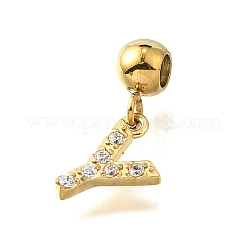 304 Stainless Steel Rhinstone Pendant&nbsp;STAS-H202-50G-Y
