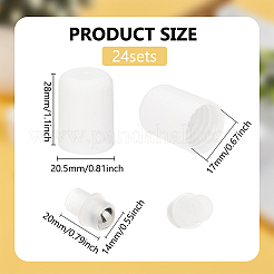 Plastic Roller Ball Bottles Cap&nbsp;AJEW-WH0472-74