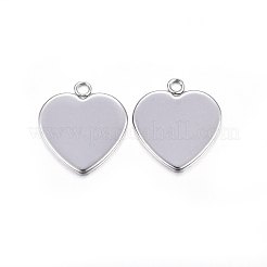 Tarnish Resistant 304 Stainless Steel Pendant Cabochon Settings&nbsp;STAS-P210-10P-02