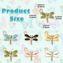 15Pcs 3 Colors Light Gold Plated Alloy Charms&nbsp;ENAM-YW0008-13A