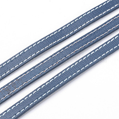 レザーコード  ステッチング  スチールブルー  10x2mm  約50ヤード/束（150フィート/束）&nbsp;WL-T001-10x2-02