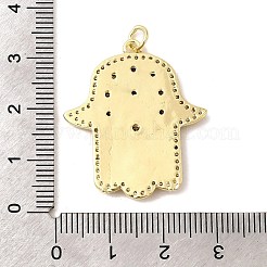 Brass Micro Pave Cubic Zirconia Pendants&nbsp;KK-I378-17G