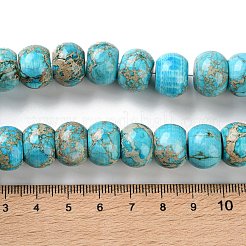 ナチュラルインペリアルジャスパービーズ連売り  染め  ロンデル  14x10mm  穴：1.4mm  約14個/連  7.76''（19.7センチメートル）&nbsp;G-Z129-A01-03