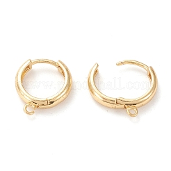 Brass Hoop Earring Findings&nbsp;KK-F820-44G
