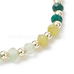 Dyed Natural Malaysia Jade & Synthetic Hematite Beaded Stretch Bracelets for Women&nbsp;BJEW-JB13069-03