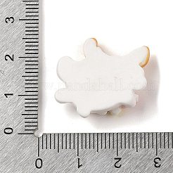 クリスマス ウサギ テーマ 不透明樹脂 デコデン カボション  鹿  21.5x23.5x7mm&nbsp;RESI-S397-01B