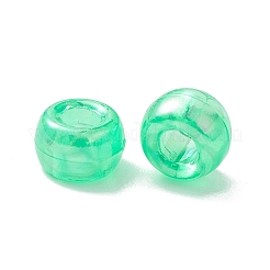 透明プラスチックビーズ  ABカラーメッキ  バレル  ミックスカラー  9x6mm  穴：3.7mm  約1700個/500g&nbsp;KY-C013-09
