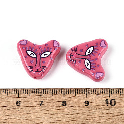 Printed Opaque Resin Beads&nbsp;RESI-N043-15A