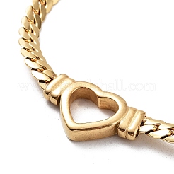 Ion Plating(IP) Flat Cuban Link Chunky Chain Necklace&nbsp;NJEW-Q335-13G