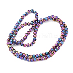 Electroplate Synthetic Magnetic Hematite Beads Strands&nbsp;G-A263-B01-02D