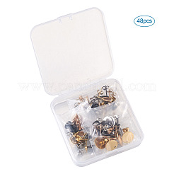 PVD Vacuum Plating 304 Stainless Steel Stud Earring Findings&nbsp;STAS-TA0004-67