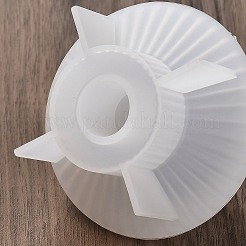 DIY シリコン キャンドル ホルダー金型  燭台金型  ロンデル  82x55mm  穴：19mm  内径：56mm&nbsp;DIY-K073-29A