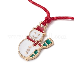2Pcs Christmas Alloy Enamel Charm Bracelets&nbsp;BJEW-JB11229