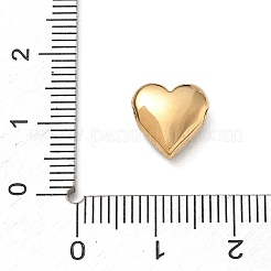プリントされた304ステンレス鋼ビーズ  ちょう結びとハート  カラフル  ゴールドカラー  10x10x5mm  穴：1.6mm&nbsp;SA-CBA6BE2-06G-01