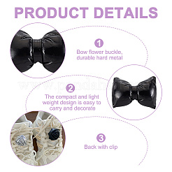 4 Pairs 4 Styles Imitation Leather Shoe Buckle Clips&nbsp;AJEW-FG0004-56