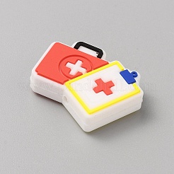 救急キット 食品グレード 環境に優しいシリコンフォーカルビーズ  トマト  22.5x30x8mm  穴：2mm&nbsp;LS-SIL-TAC0016-01A