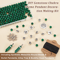 DIY Gemstone Chakra Theme Pendant Decoration Making Kit&nbsp;DIY-OC0011-97A