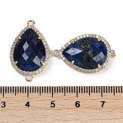 Dyed Natural Lapis Lazuli Faceted Teardrop Links&nbsp;G-B126-03G-08