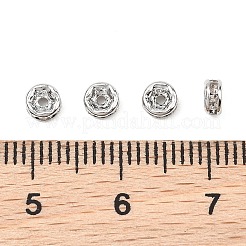 SHEGRACE Brass Micro Pave Clear Cubic Zirconia Spacer Beads&nbsp;XGRQ1U564-307P