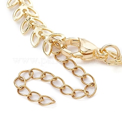 Brass Handmade Cobs Chain Link Bracelet Making&nbsp;AJEW-TA00007