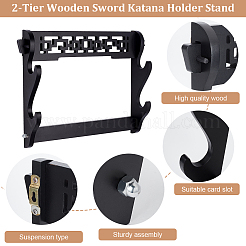 Wooden Sword Katana Holder Stand&nbsp;DIY-WH0581-83
