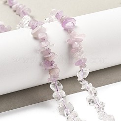 Natural Quartz Crystal & Kunzite Beads Strands&nbsp;G-L610-A25-01