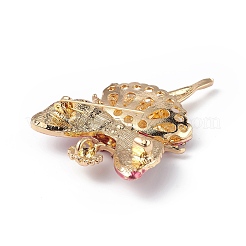 Butterfly Dancer Enamel Pin with Rhinestone&nbsp;JEWB-P016-01G-02