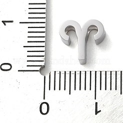 星座 304 ステンレススチール チャーム  牡羊座  8x9x3mm  穴：2mm&nbsp;STAS-U038-01P-01