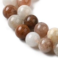 ラウンド ナチュラル マルチ ムーンストーン ビーズ 連売り  8mm  穴：1mm  約48個/連  15.55''（39.5センチメートル）&nbsp;G-D767-8mm-01