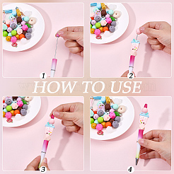 DIY Food Beadable Pens Making Kits&nbsp;DIY-BM0002-72