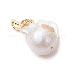 Natural Baroque Pearl Keshi Pearl Pendants&nbsp;PALLOY-JF05082
