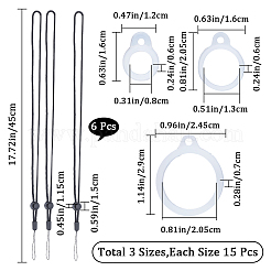 6Pcs Adjustable Polyester Neck Lanyard&nbsp;DIY-GF0008-19