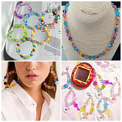 560Pcs 7 Colors Transparent Acrylic Beads&nbsp;MACR-CW0001-10