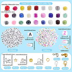 DIY Round Glass Seed Beads Bracelets Making Kits&nbsp;DIY-SP0003-50